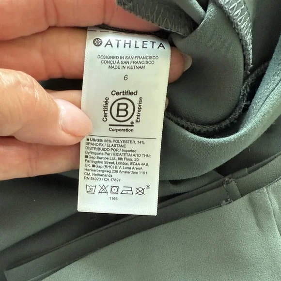 Athleta Grey/Green Endless Pants - Picture 2 of 3